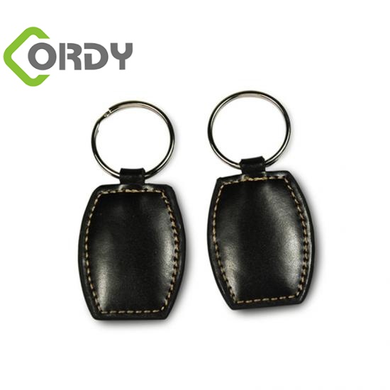 Passive PU RFID leather keyfob